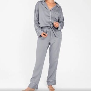 Ettitude 100% Clean Bamboo Pajama Set Long Sleeve Shirt & Pants NWT